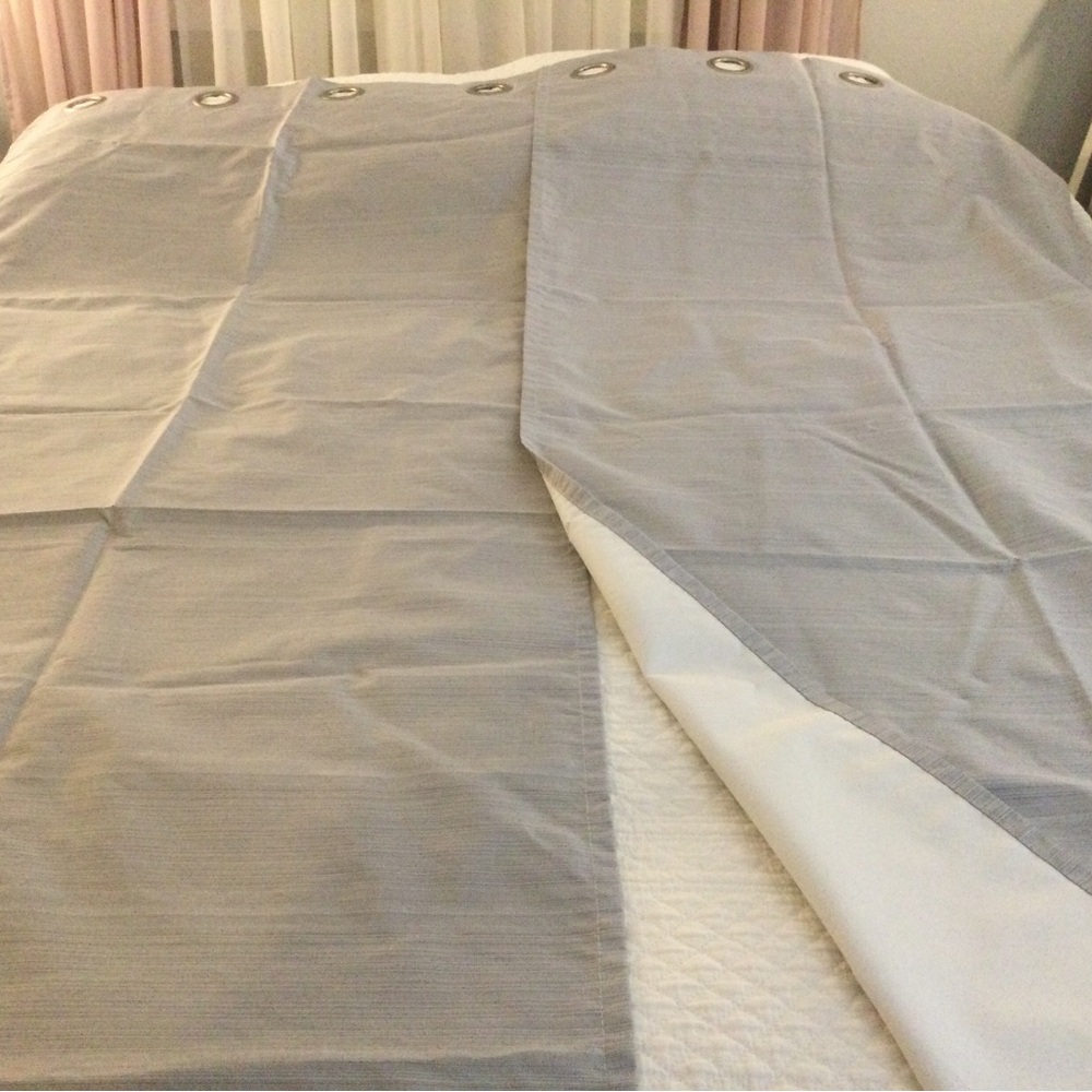 Silver/Gray 84” Drapes